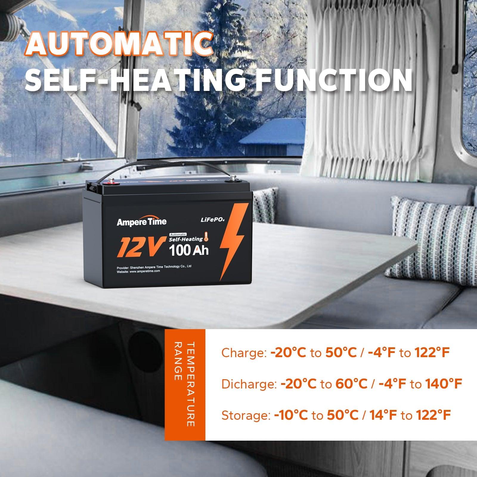 ✅Like New✅LiTime 12V 100Ah Self Heating LiFePO4 Lithium Battery - LiTime