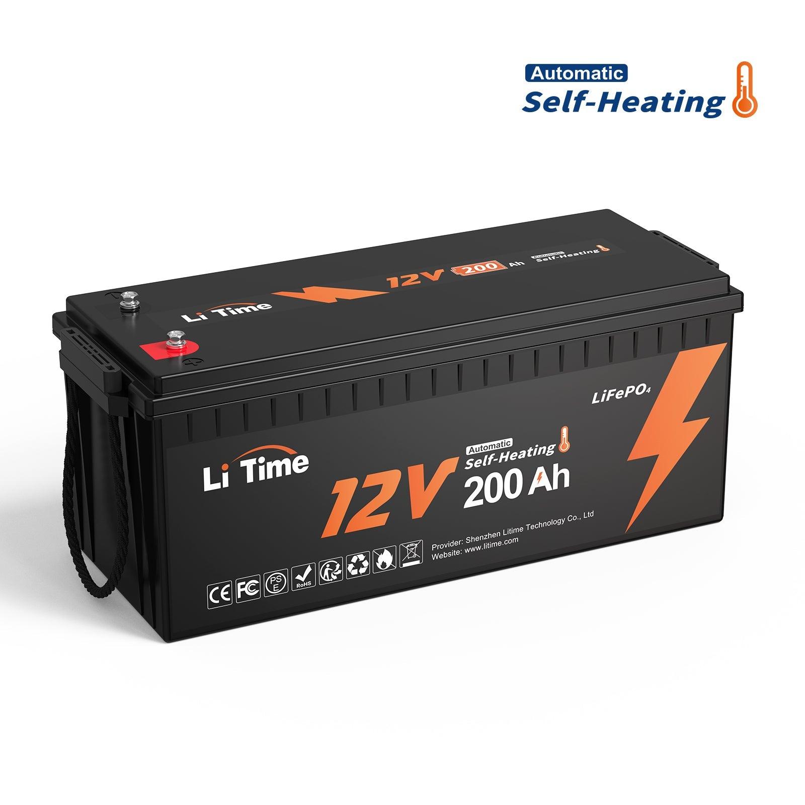 ✅Like New✅LiTime 12V 200Ah Self-Heating LiFePO4 Lithium Battery - LiTime