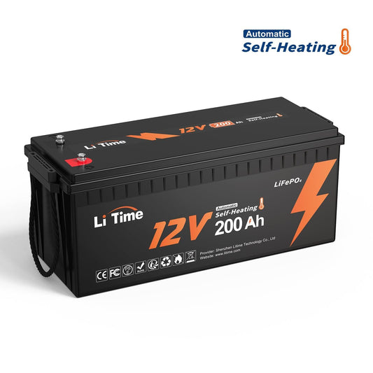 ✅Like New✅LiTime 12V 200Ah Self-Heating LiFePO4 Lithium Battery - LiTime 1600