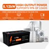 5.12kW high output power of litime 48v 100ah lifepo4 battery for off grid power system